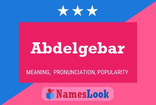 Abdelgebar 名字海报