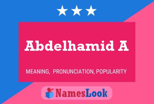 Abdelhamid A 名字海报