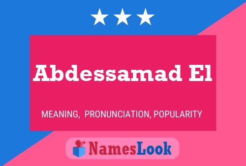 Abdessamad El 名字海报