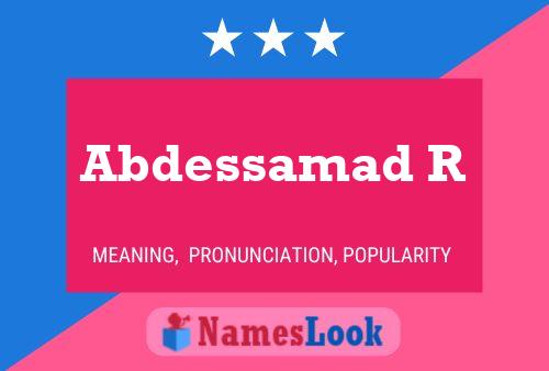 Abdessamad R 名字海报