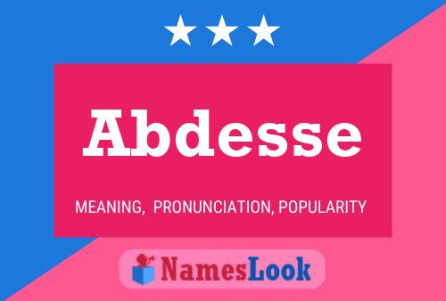 Abdesse 名字海报