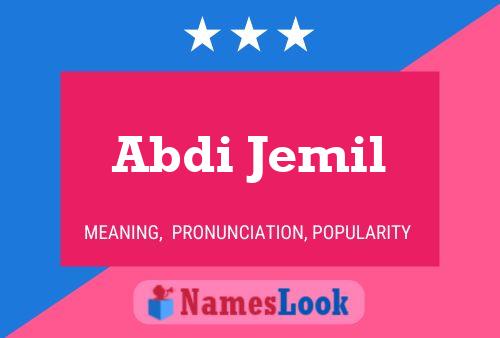 Abdi Jemil 名字海报