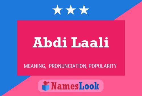 Abdi Laali 名字海报