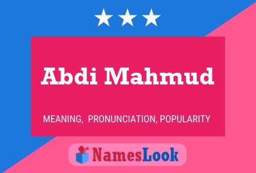 Abdi Mahmud 名字海报