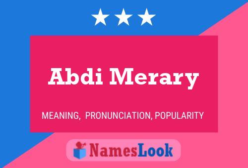 Abdi Merary 名字海报