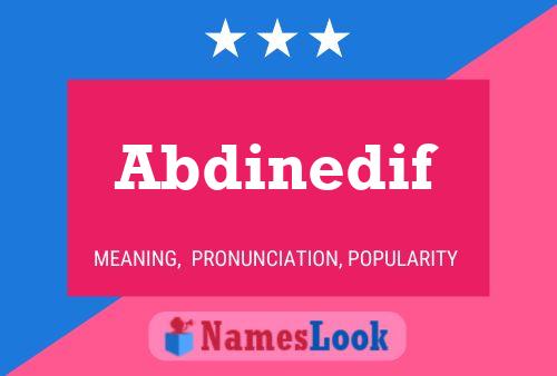 Abdinedif 名字海报