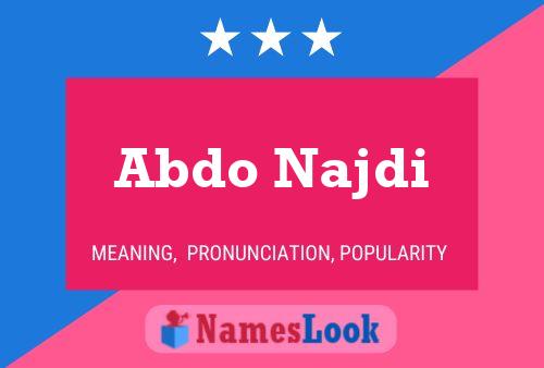 Abdo Najdi 名字海报