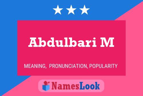 Abdulbari M 名字海报