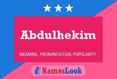 Abdulhekim 名字海报