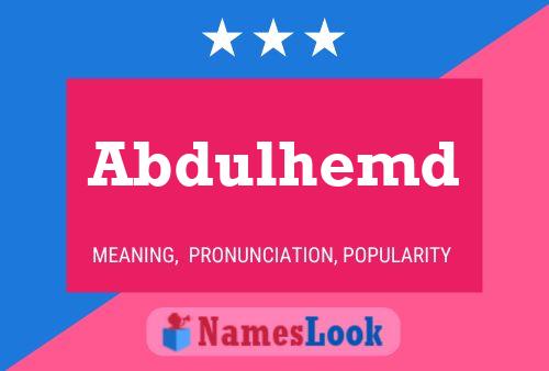 Abdulhemd 名字海报