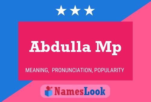 Abdulla Mp 名字海报