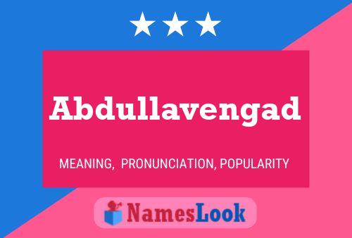 Abdullavengad 名字海报