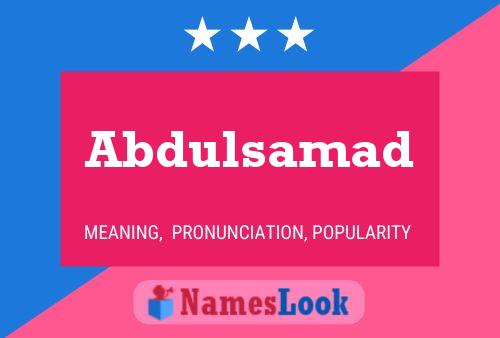 Abdulsamad 名字海报