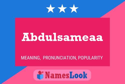 Abdulsameaa 名字海报