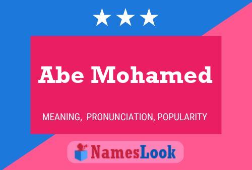 Abe Mohamed 名字海报