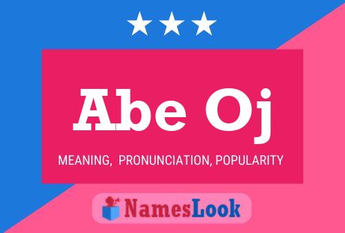 Abe Oj 名字海报