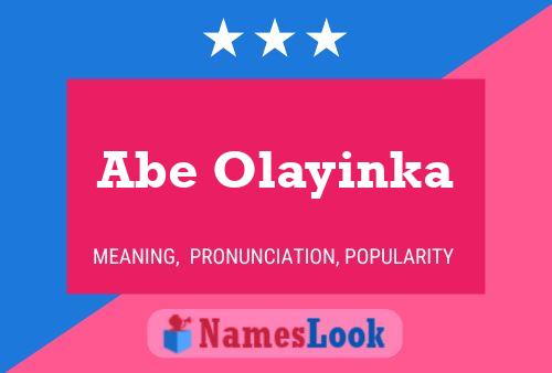 Abe Olayinka 名字海报