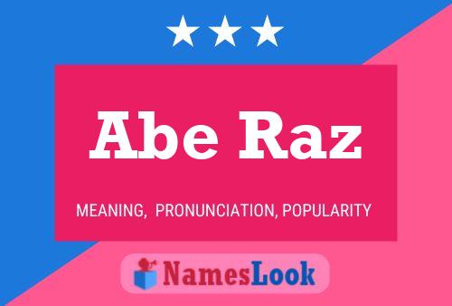 Abe Raz 名字海报