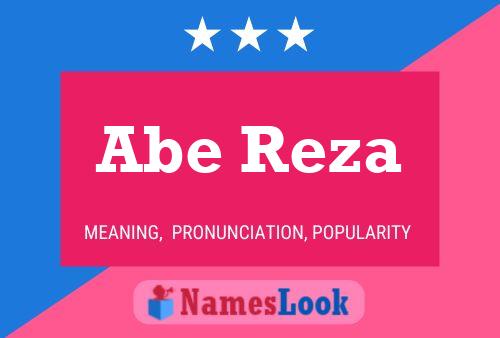 Abe Reza 名字海报