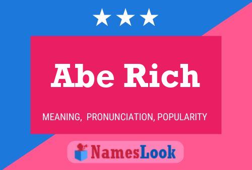 Abe Rich 名字海报