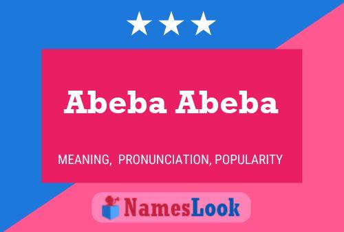 Abeba Abeba 名字海报