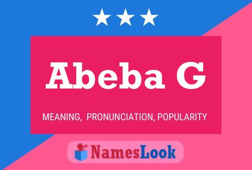 Abeba G 名字海报