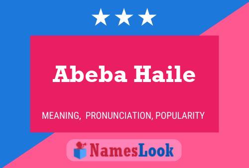 Abeba Haile 名字海报