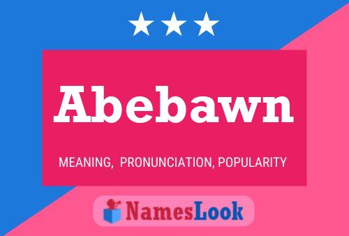 Abebawn 名字海报