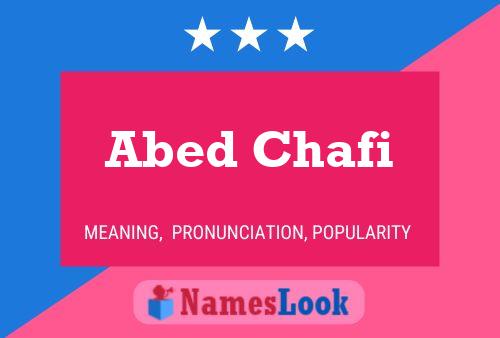 Abed Chafi 名字海报