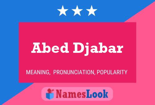 Abed Djabar 名字海报