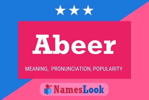 Abeer 名字海报