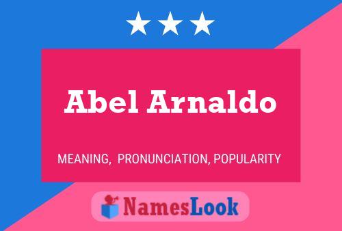 Abel Arnaldo 名字海报