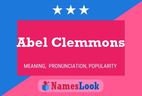 Abel Clemmons 名字海报