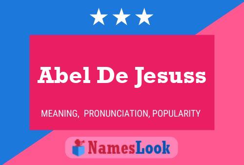 Abel De Jesuss 名字海报