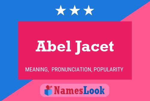 Abel Jacet 名字海报