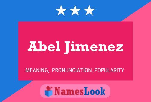 Abel Jimenez 名字海报