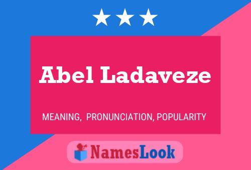 Abel Ladaveze 名字海报