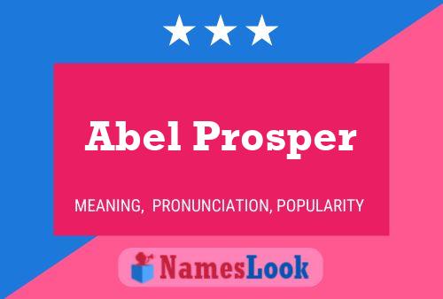 Abel Prosper 名字海报