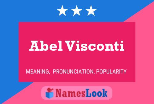 Abel Visconti 名字海报