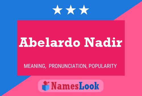 Abelardo Nadir 名字海报