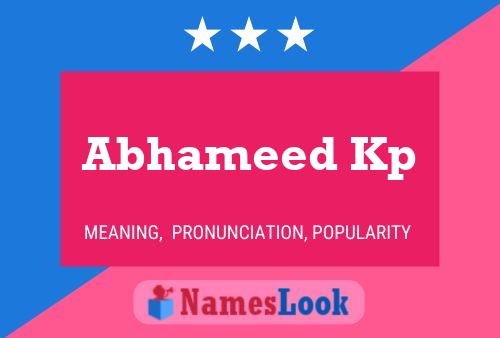 Abhameed Kp 名字海报