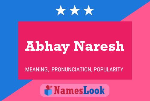 Abhay Naresh 名字海报