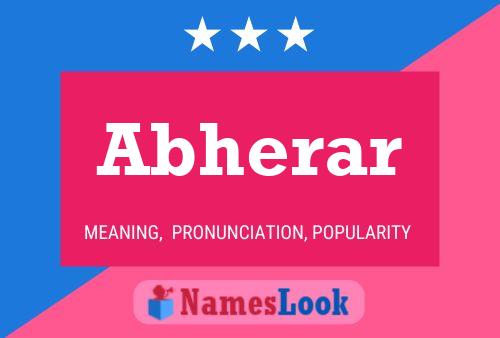 Abherar 名字海报