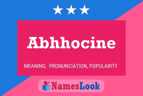 Abhhocine 名字海报