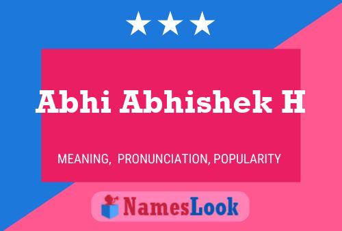 Abhi Abhishek H 名字海报