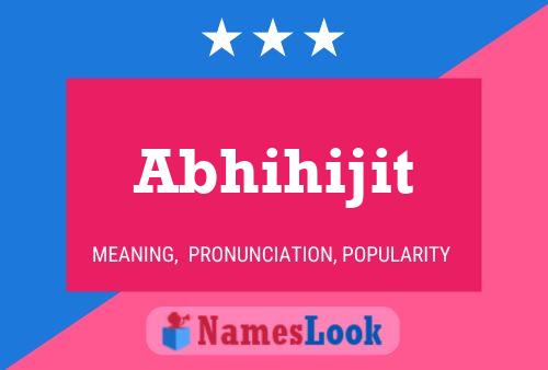 Abhihijit 名字海报