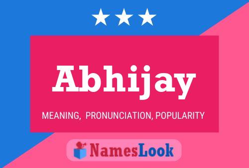 Abhijay 名字海报