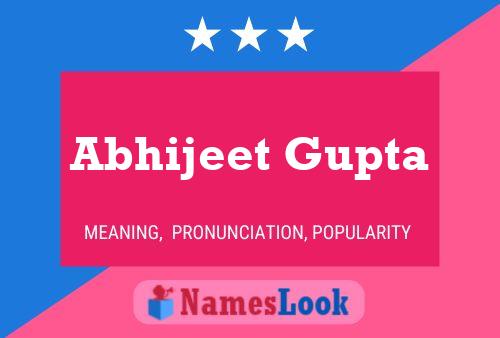 Abhijeet Gupta 名字海报