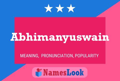 Abhimanyuswain 名字海报