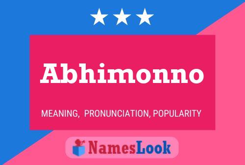 Abhimonno 名字海报